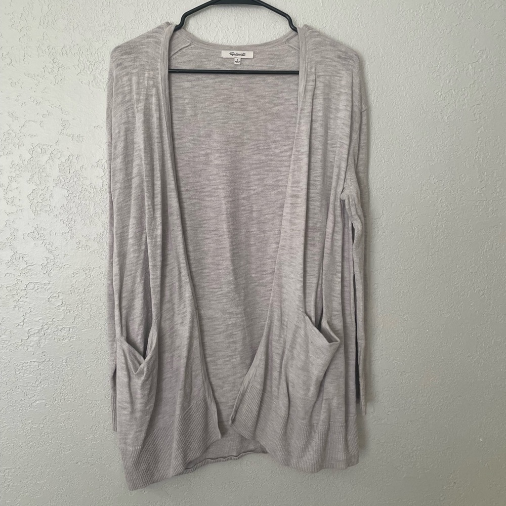 Madewell open front cardigan with pockets